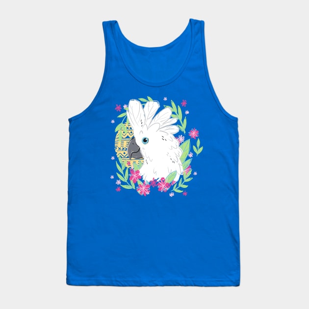 Umbrella Cockatoo Tank Top by IllustratedActivist